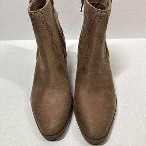Dolce Vita Women's Perdue Brown Suede Zip Up Comfort Ankle Boots‎ Size 7.5